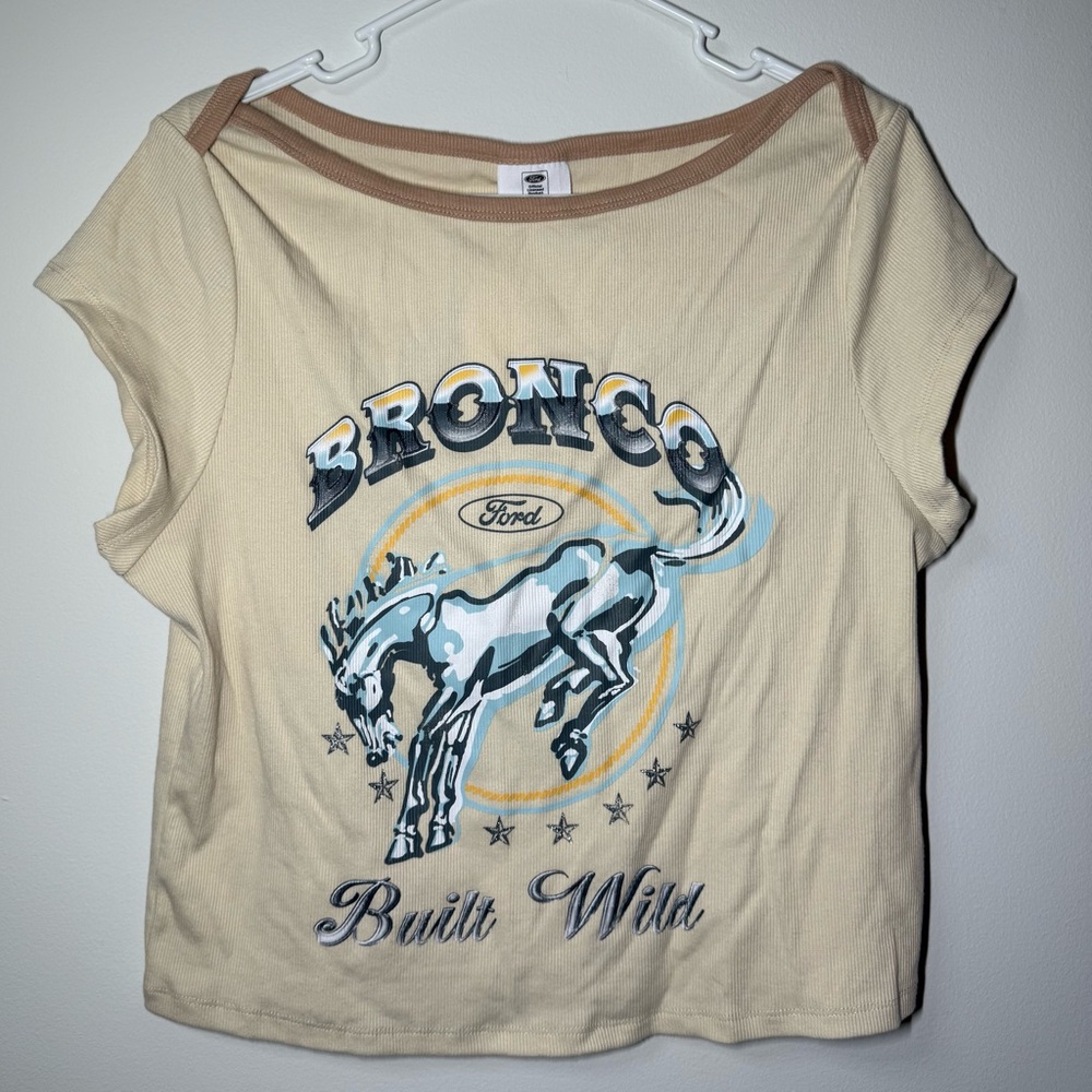 NWT Bronco Ford Built Wild baby tee XL